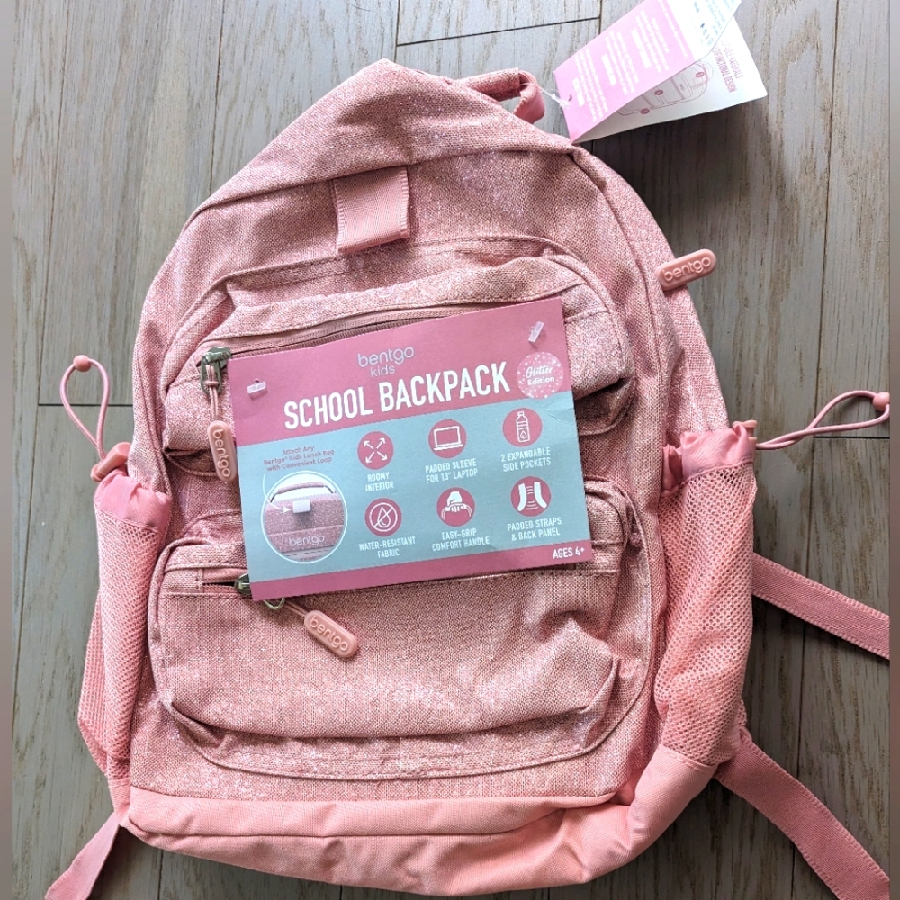 Bentgo glitter backpack NWT